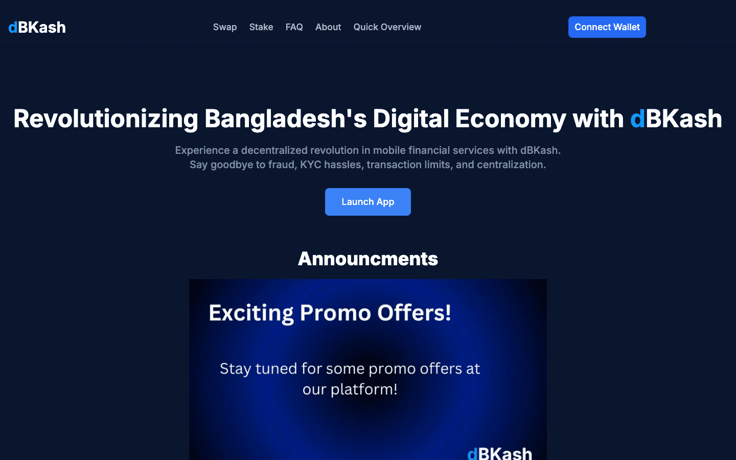 Screenshot of dBKash